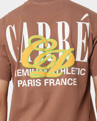Carré Top Team Oversized T-Shirt Brown