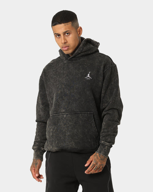 Jordan Flight Heritage Fleece Pullover Hoodie Black/Black/Cement