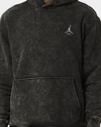 Jordan Flight Heritage Fleece Pullover Hoodie Black/Black/Cement