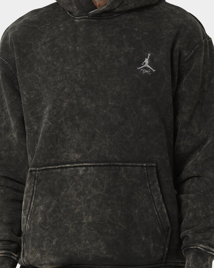 Jordan Flight Heritage Fleece Pullover Hoodie Black/Black/Cement