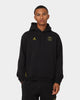 Jordan X Paris Saint-Germain Fleece Pullover Hoodie Black/Tour Yellow