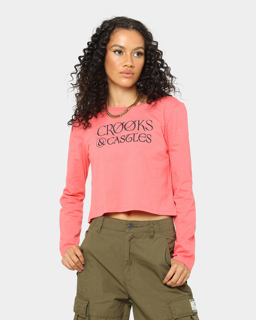 Crooks & Castles Women's Cross Out Long Sleeve T-Shirt Punch