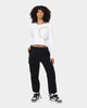 Crooks & Castles Women's Cut Off Long Sleeve T-Shirt White