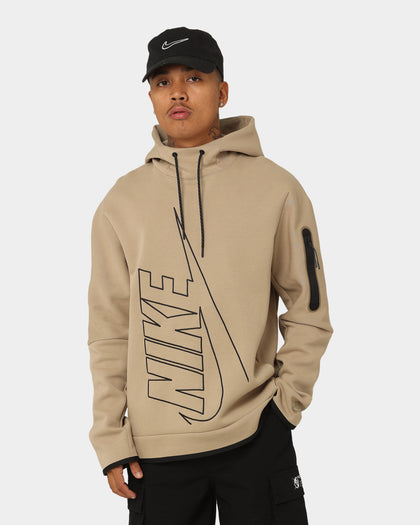 Nike Tech Fleece Graphic Pullover Hoodie Khaki/Khaki