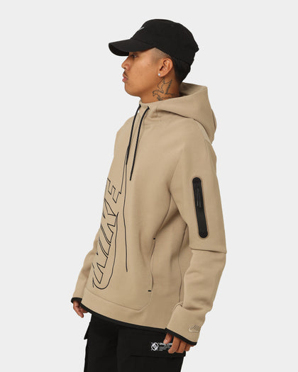 Nike Tech Fleece Graphic Pullover Hoodie Khaki/Khaki