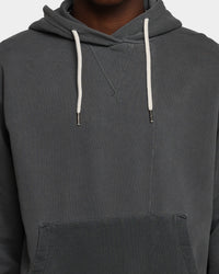 MNML Panelled Vintage Hoodie Black