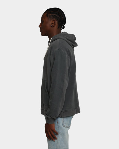 MNML Panelled Vintage Hoodie Black