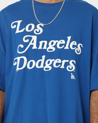 Majestic Athletic Los Angeles Dodgers Puff Print Patch Oversized T-Shirt Royal