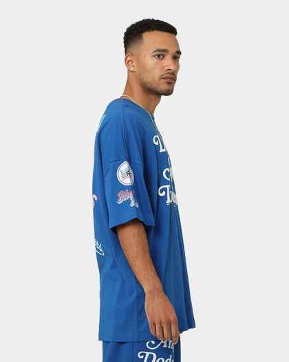 Majestic Athletic Los Angeles Dodgers Puff Print Patch Oversized T-Shirt Royal