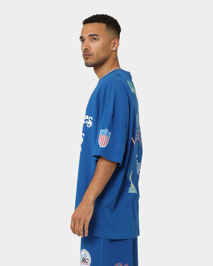 Majestic Athletic Los Angeles Dodgers Puff Print Patch Oversized T-Shirt Royal