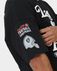 Majestic Athletic Las Vegas Raiders Puff Print Patch Oversized T-Shirt Faded Black
