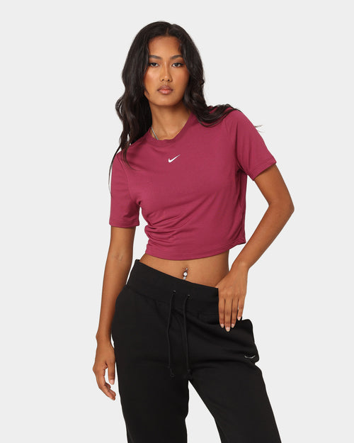 Nike Women's Nike Sportswear Essential Slim Crop T-Shirt Rosewood
