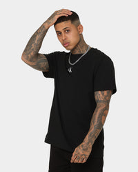 Calvin Klein Stripe CK Colourblock T-Shirt Ck Black
