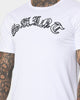 Saint Morta Gothic Paisley El Duplo Short Sleeve T-Shirt White/Black