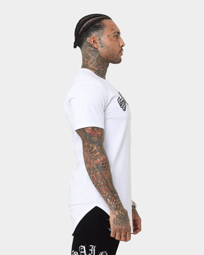 Saint Morta Gothic Paisley El Duplo Short Sleeve T-Shirt White/Black