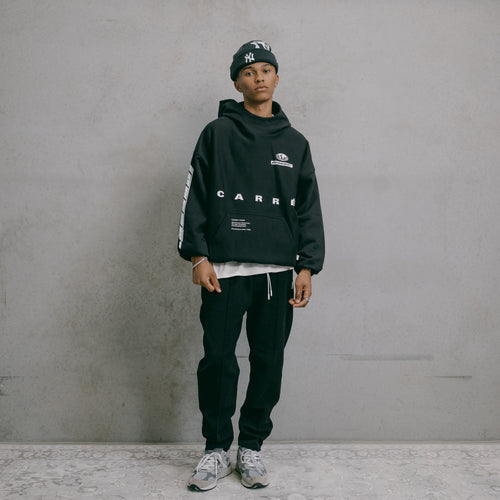 Carré Enhanced Oversized Superior Hoodie Black