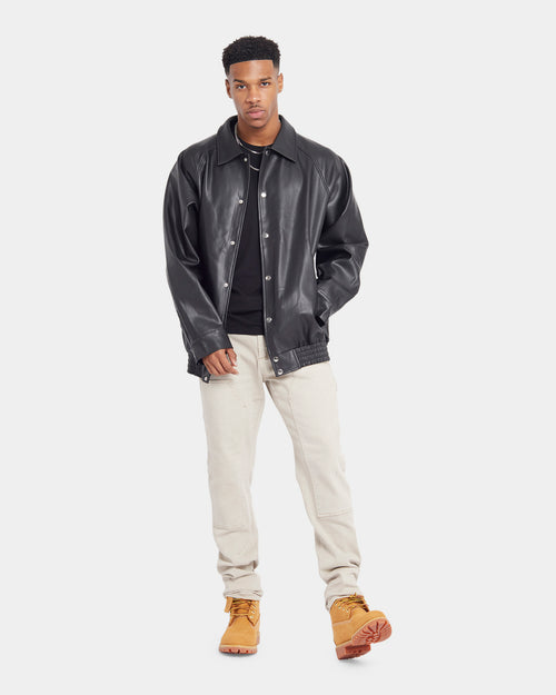 XXIII Levi PU Leather Jacket Black