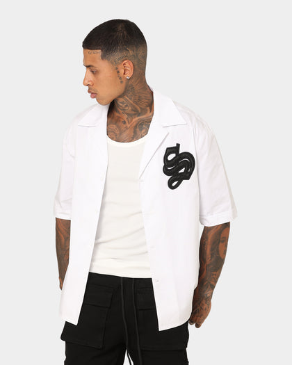Saint Morta Gothic Bowling Shirt White