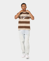 Champion Heritage Cursive Logo T-Shirt Stripe 7v1