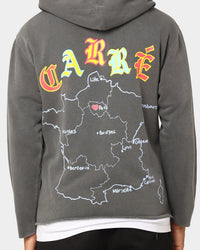 Carré L'Amour Cutoff Vintage Hoodie Washed Black