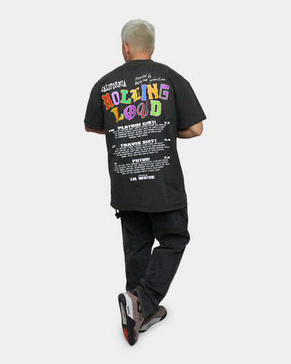 Rolling Loud Rolling Loud Line Up Vintage T-Shirt Black Wash