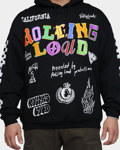 Rolling Loud Rolling Loud Line Up Hoodie Black