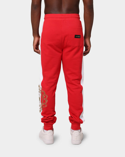 Last Kings Lavish Stripe Sweatpants Red
