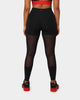 Reebok X Cardi B Women's High Raised Mesh Tights Black