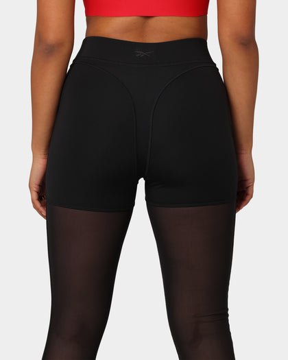 Reebok X Cardi B Women's High Raised Mesh Tights Black