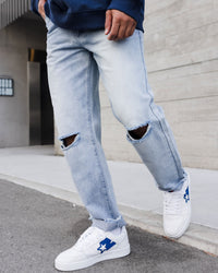 EN ES Ryder Straight Leg Jeans Washed Blue