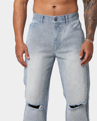 EN ES Ryder Straight Leg Jeans Washed Blue