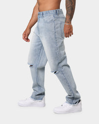 EN ES Ryder Straight Leg Jeans Washed Blue