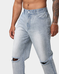 EN ES Ryder Straight Leg Jeans Washed Blue