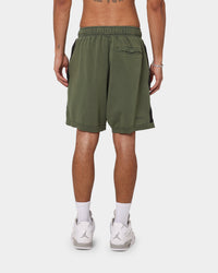 Jordan Zion Dri-FIT Fleece Shorts Carbon Green/Black
