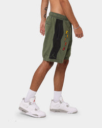 Jordan Zion Dri-FIT Fleece Shorts Carbon Green/Black