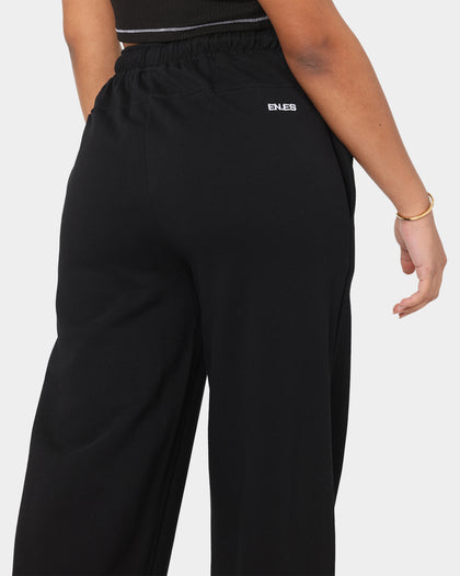 EN ES Women's Go Wide Leg Fleece Pants Black