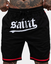 Saint Morta Envogue All-Star Woven Shorts Black/Red