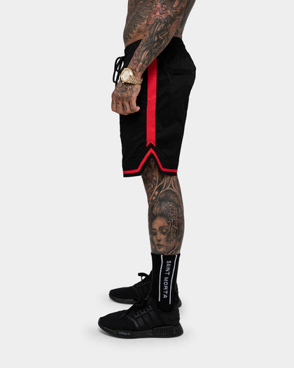 Saint Morta Envogue All-Star Woven Shorts Black/Red
