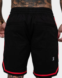 Saint Morta Envogue All-Star Woven Shorts Black/Red