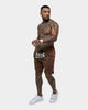 Saint Morta Envogue All-Star Woven Shorts Khaki/Red