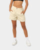 Stussy Women's Brentwood Pleated Shorts Cream