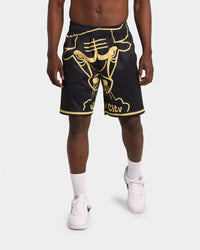 Mitchell & Ness Chicago Bulls Big Face Black Gold Shorts Black/Gold