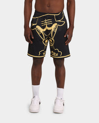 Mitchell & Ness Chicago Bulls Big Face Black Gold Shorts Black/Gold