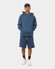 PYRA Raw Slouch Shorts Navy