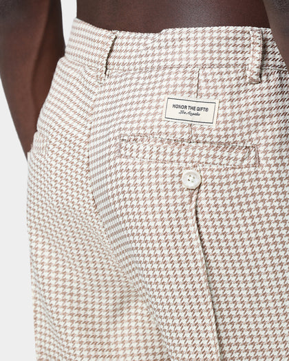Honor The Gift Houndstooth Pants Cream