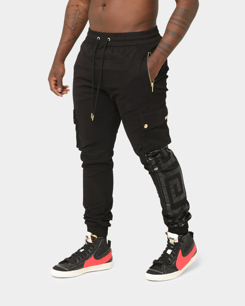 Last Kings Ancient Panel Joggers Black