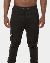 Last Kings Ancient Panel Joggers Black