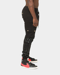 Last Kings Ancient Panel Joggers Black