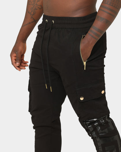 Last Kings Ancient Panel Joggers Black