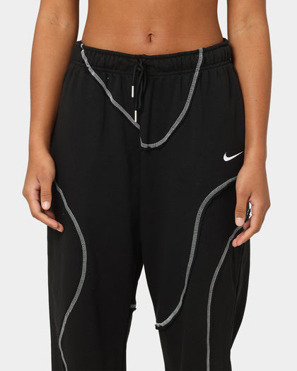 Nike Women's Sportswear Swirl Oversized Fleece Pants Black/White